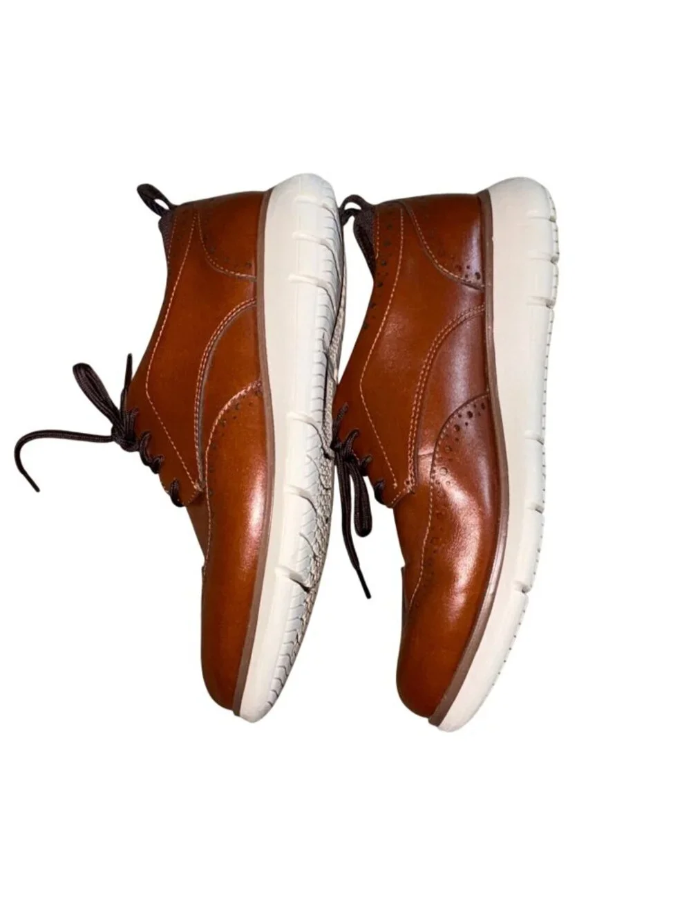 Nunn Bush Mens Stance Wing Tip Oxford Shoes-8M-GUC